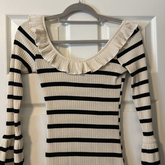 MIDI STRIPED DRESS - Picture 6 of 10